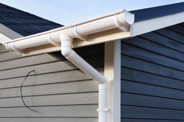 PVC Rain Gutter Installation in Jefferson